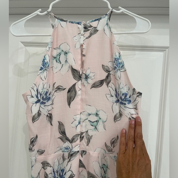 Candies Light Pink Floral Handkerchief Midi Dress - Picture 9 of 15